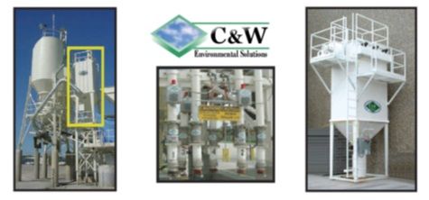 A group of three pictures with the logos for c & w environmental solutions.